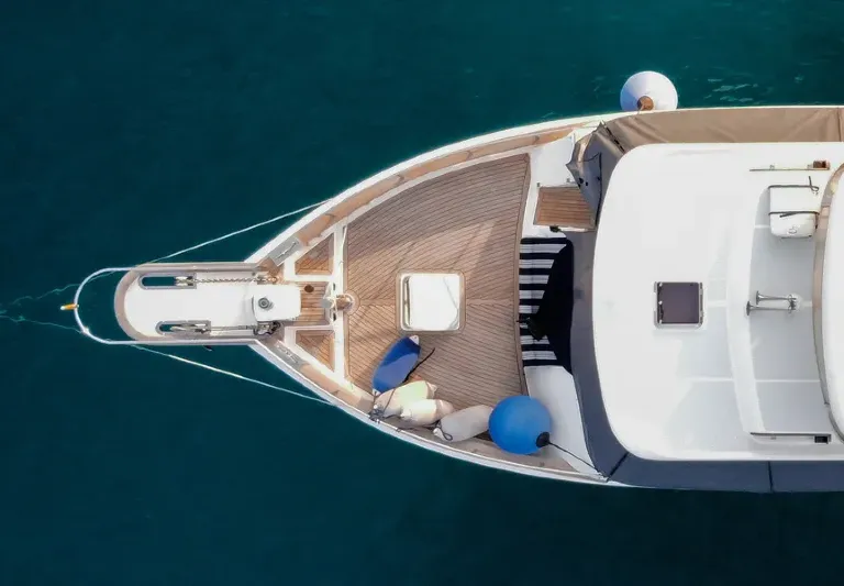 a sailboat with solar panels